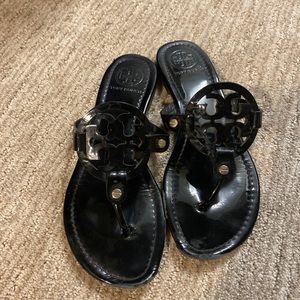 Tory Burch Patent Leather Miller Sandals